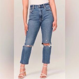 Abercrombie & Fitch Ankle Straight Leg Jeans